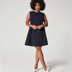 Spanx Navy The perfect fit & flare dress NWT